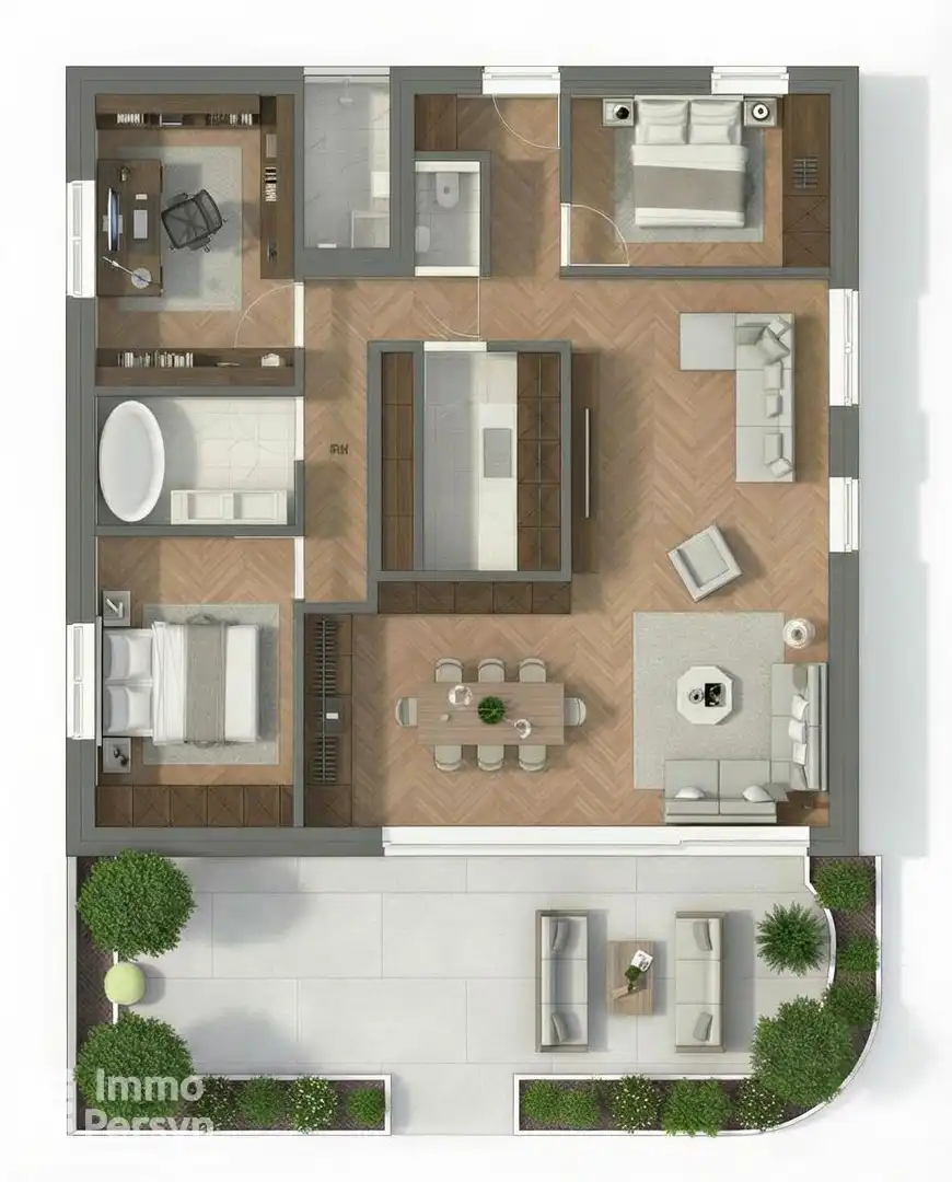 Exclusieve penthouse met terras van 37m² - 6% BTW mogl foto {{pictureIndex}}