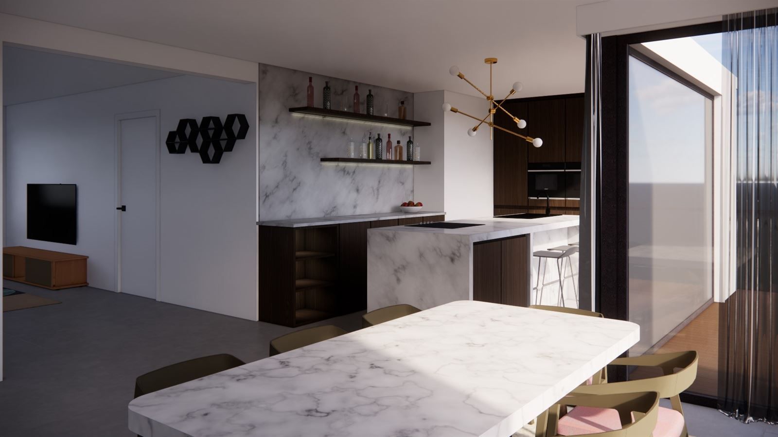 Ruim nieuwbouw duplex gelegen op de tweede verdieping met zuidgericht terras.  foto 7