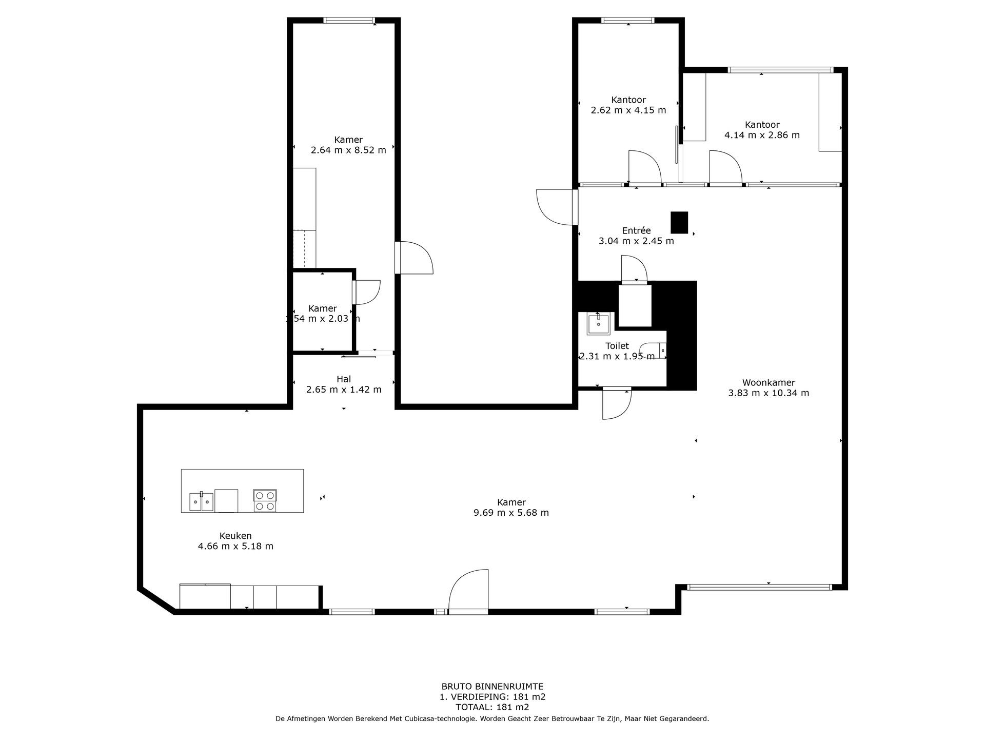 Gelijkvloerse kantoorruimte van 192 m² vlakbij het Jessa ziekenhuis. foto 13