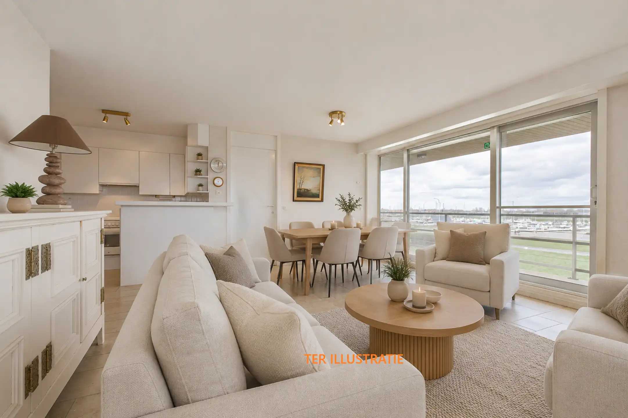 NIEUWPOORT – Ruim appartement op toplocatie aan de haven foto 3
