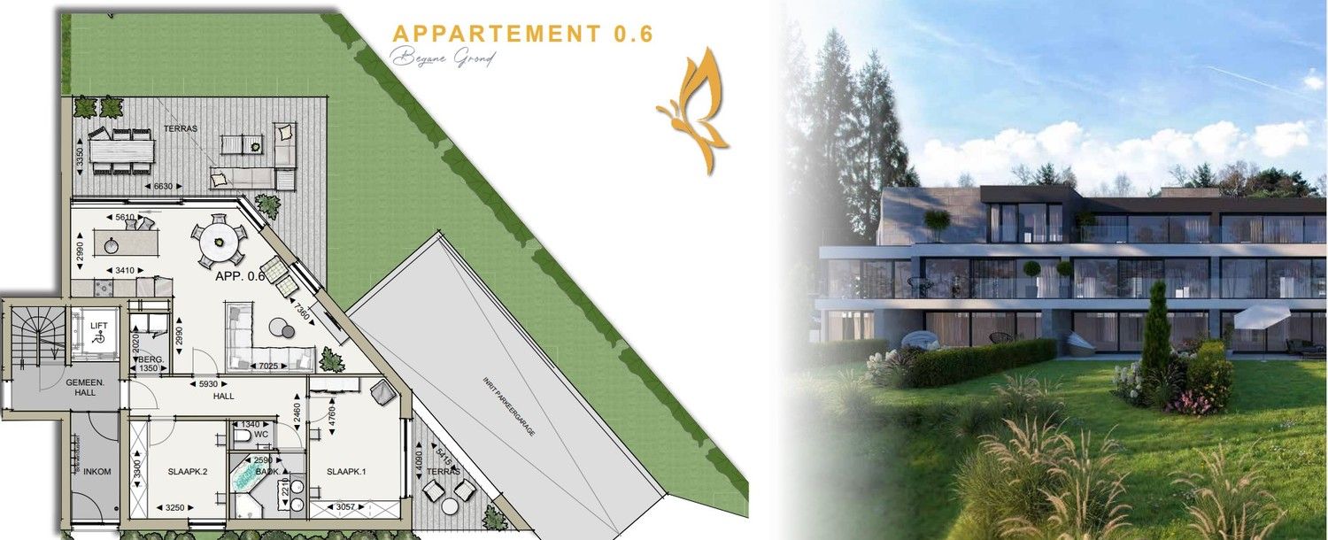 Luxueus nieuwbouwapp met 2 ruime slks en 2 prachtige terrassen (waarvan één met tuin), staanplaats en berging. foto 21