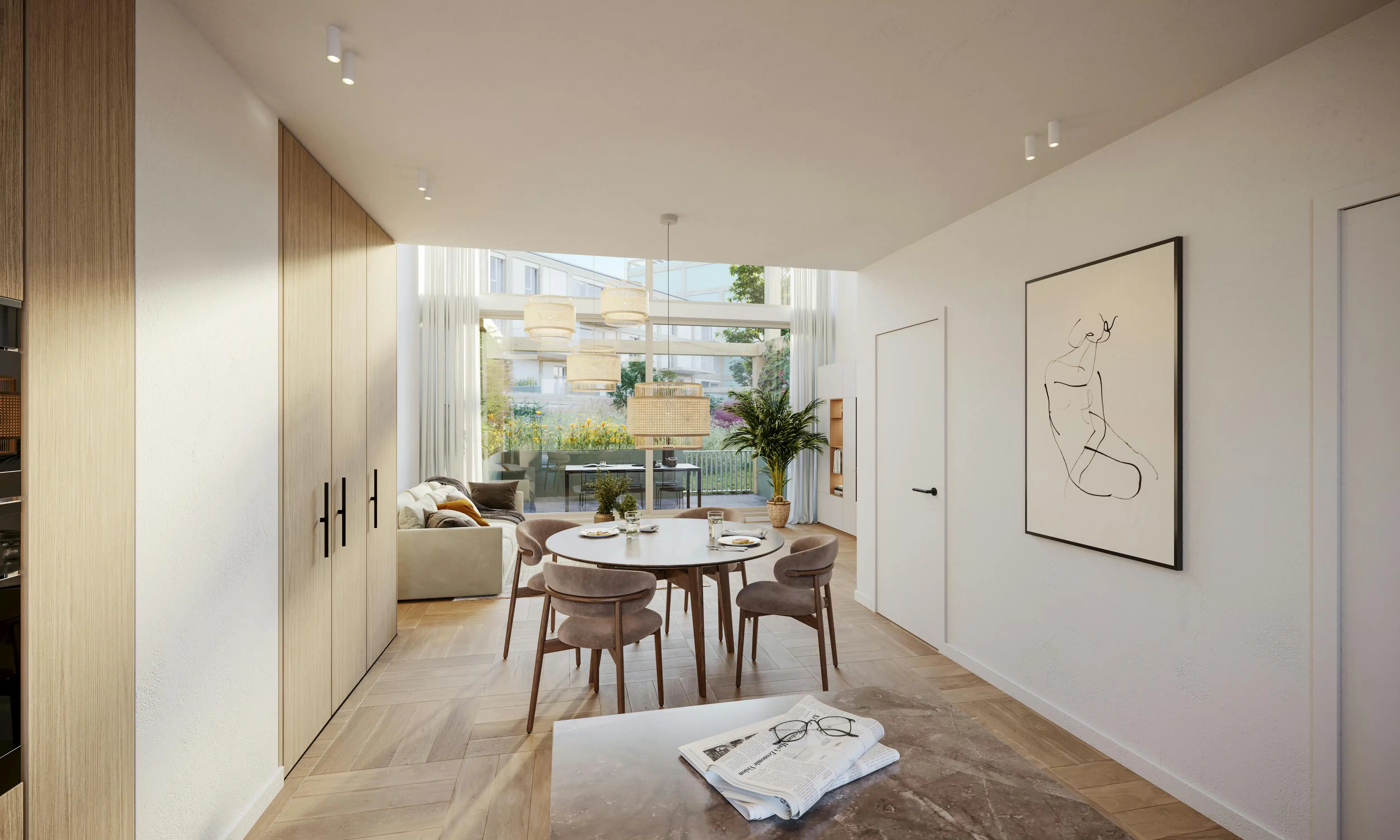 Nieuwbouwwoning met 3 slaapkamers te Brugge foto {{pictureIndex}}