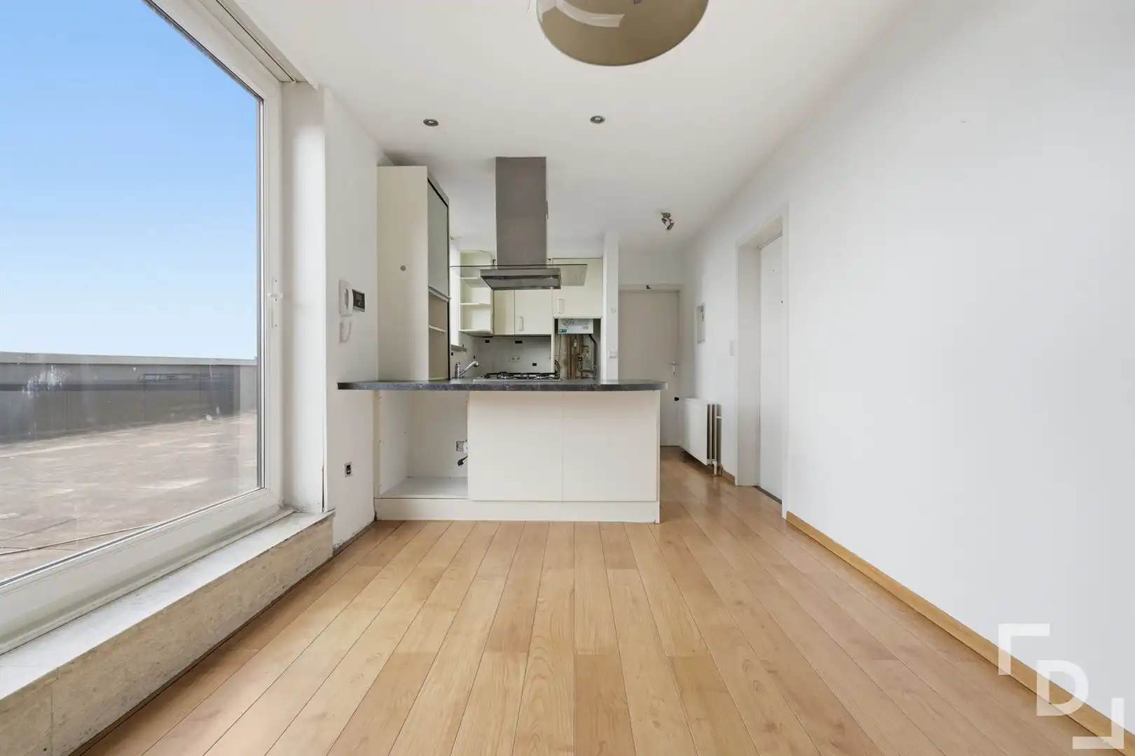 Studio met 2 staanplaatsen te koop met panoramisch zicht en enorm terras. foto 3