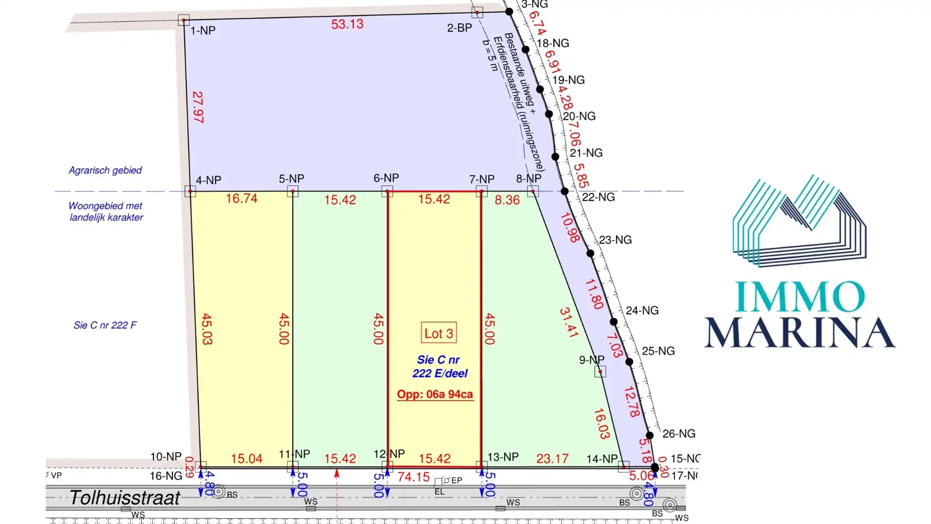Rustig perceel open bebouwing 6a 94ca Betekom foto {{pictureIndex}}
