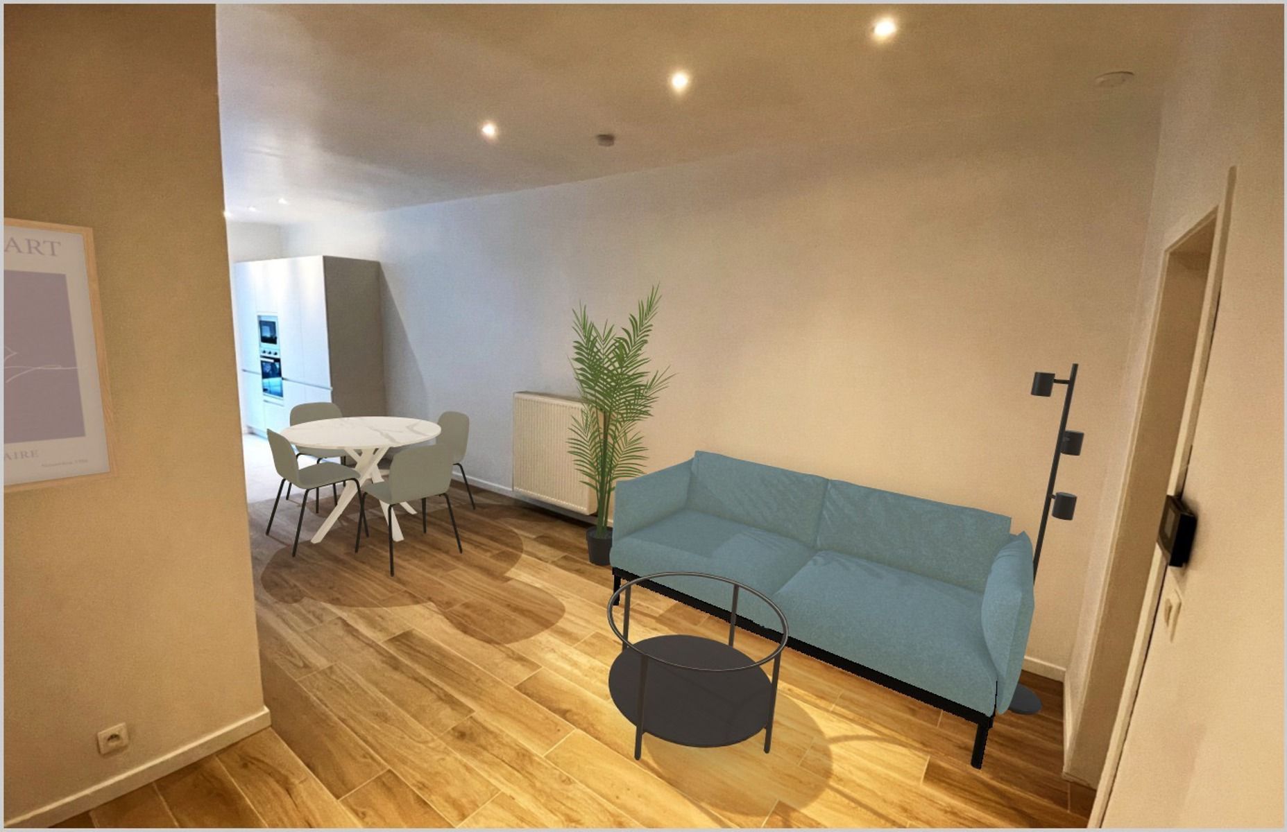 Volledig vernieuwd gelijkvloers appartement in het stadscentrum! foto 15