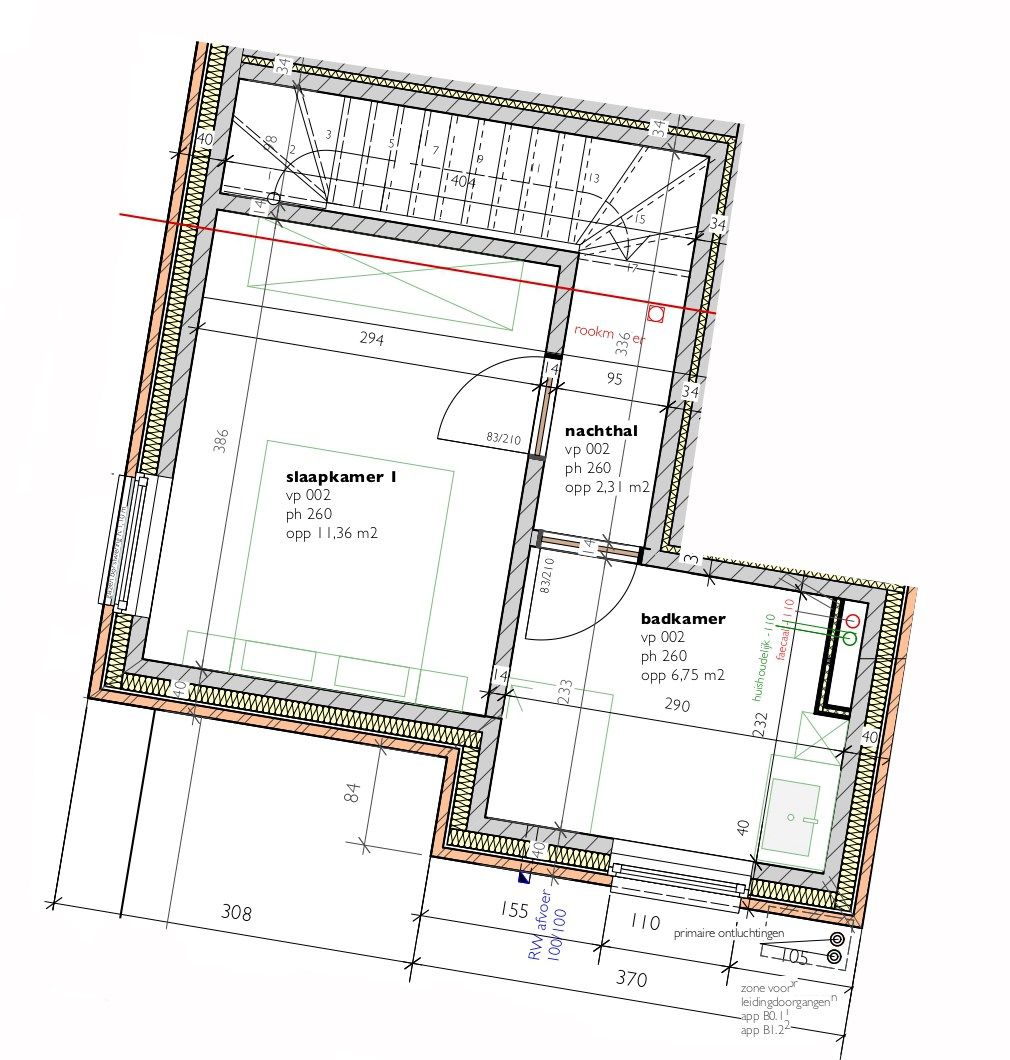 Duplex-appartement  (B1.3)  van 76,18m² met 1 slaapkamer en terras foto 3