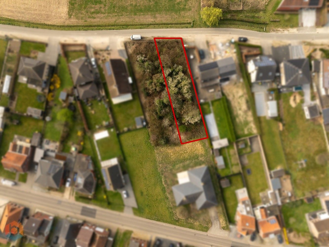 Bouwgrond van 619 m² voor halfopen bebouwing te Tildonk foto 5