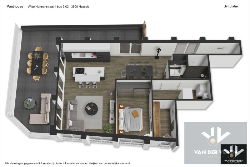 LUXUEUS AFGEWERKT PENTHOUSE IN HARTJE HASSELT foto 21