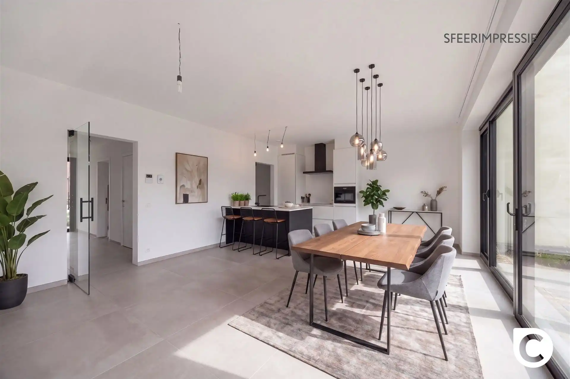 Luxueus 1 slpk app met terras en tuin + parking foto 9
