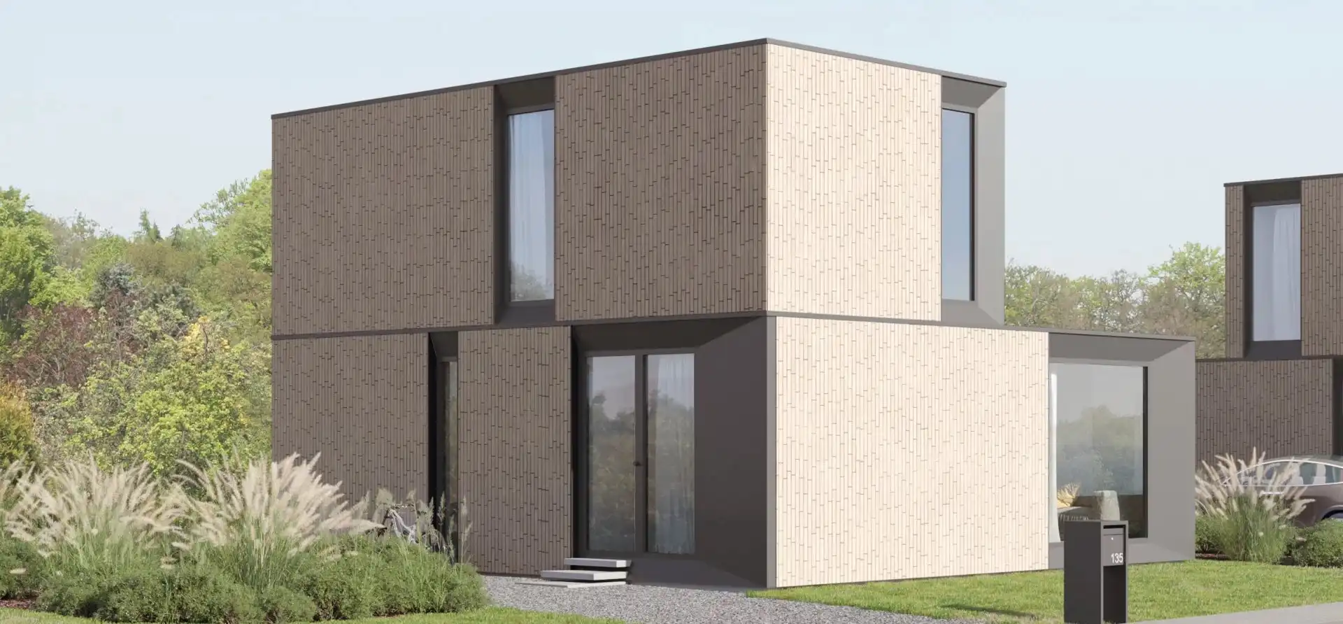 Nieuwbouwwoning volledig afgewerkt met 3 slaapkamers en 2 badkamers te Lommel. foto {{pictureIndex}}