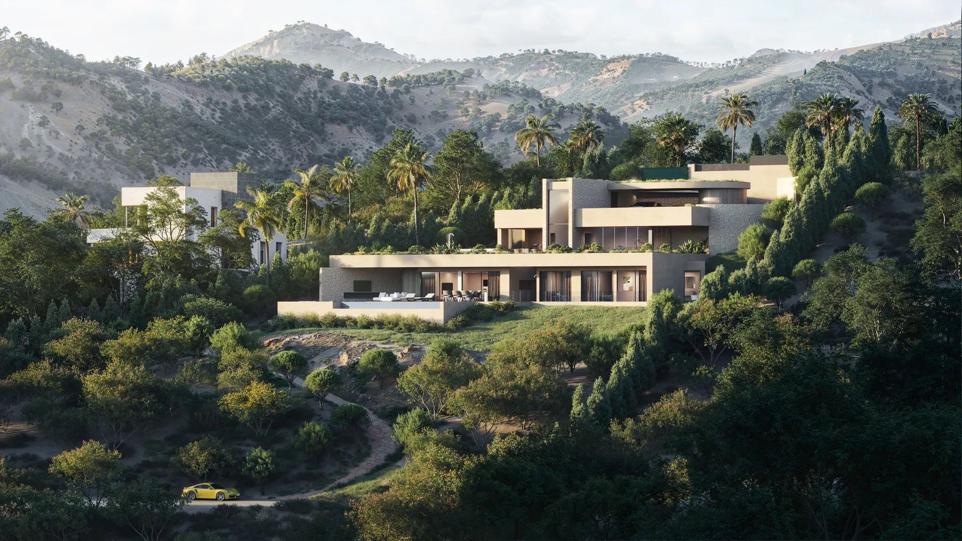 Wonen boven de wolken: exclusieve designvilla met zeezicht in de heuvels van Montemayor foto 6