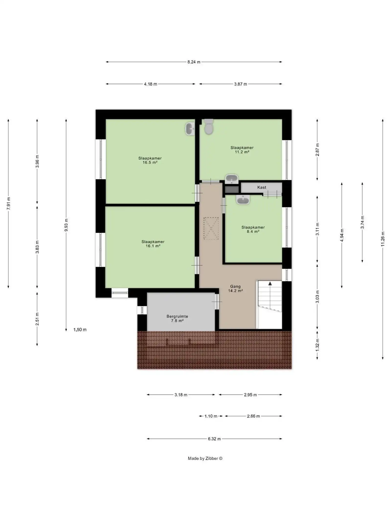 Charmante lichtrijke woning (251m²) met 4 slaapkamers + garage op een uitstekende locatie te Buizingen  foto 12