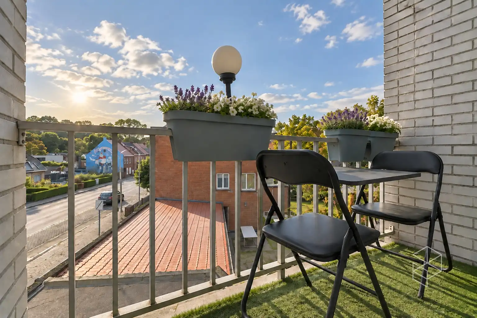 Lichtrijk hoekappartement met 2 slaapkamers en terras op topligging in Assebroek foto 2