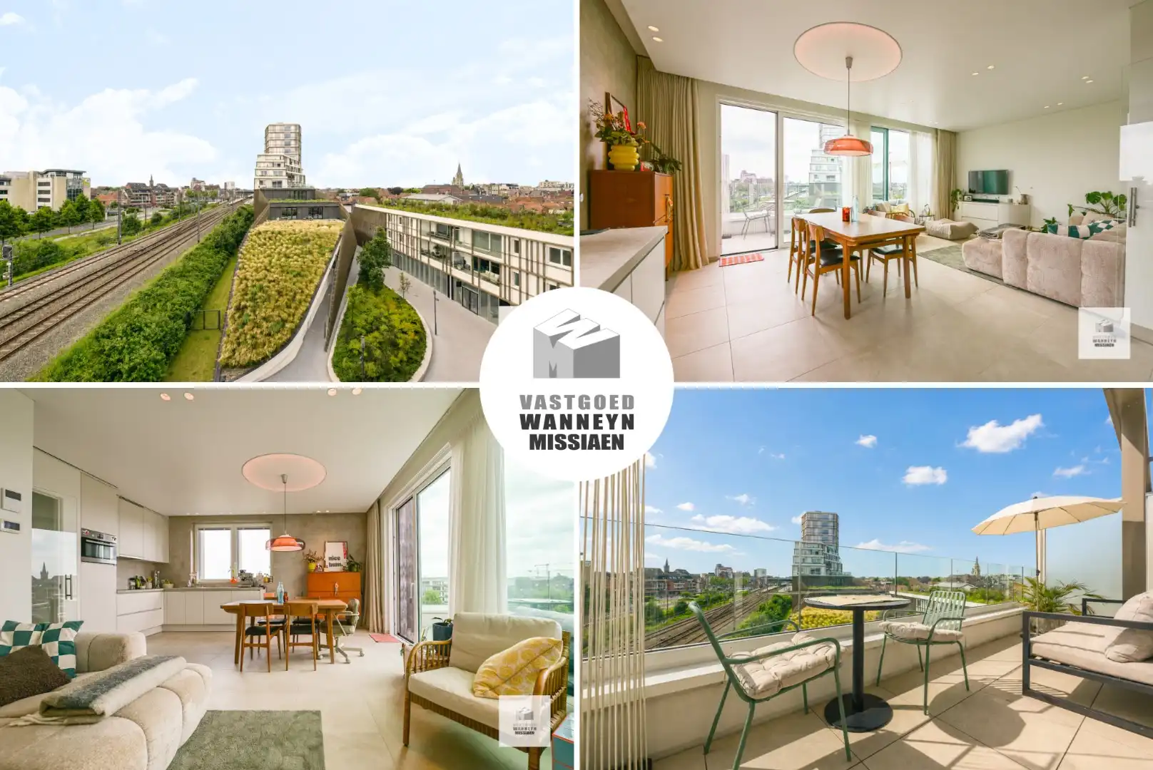 Luxueus appartement op de bovenste verdieping met panoramisch zicht over Roeselare foto {{pictureIndex}}