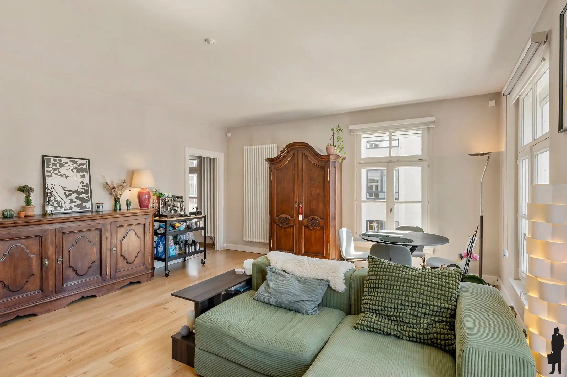 Hoekappartement met zicht op Leopoldplaats foto 7