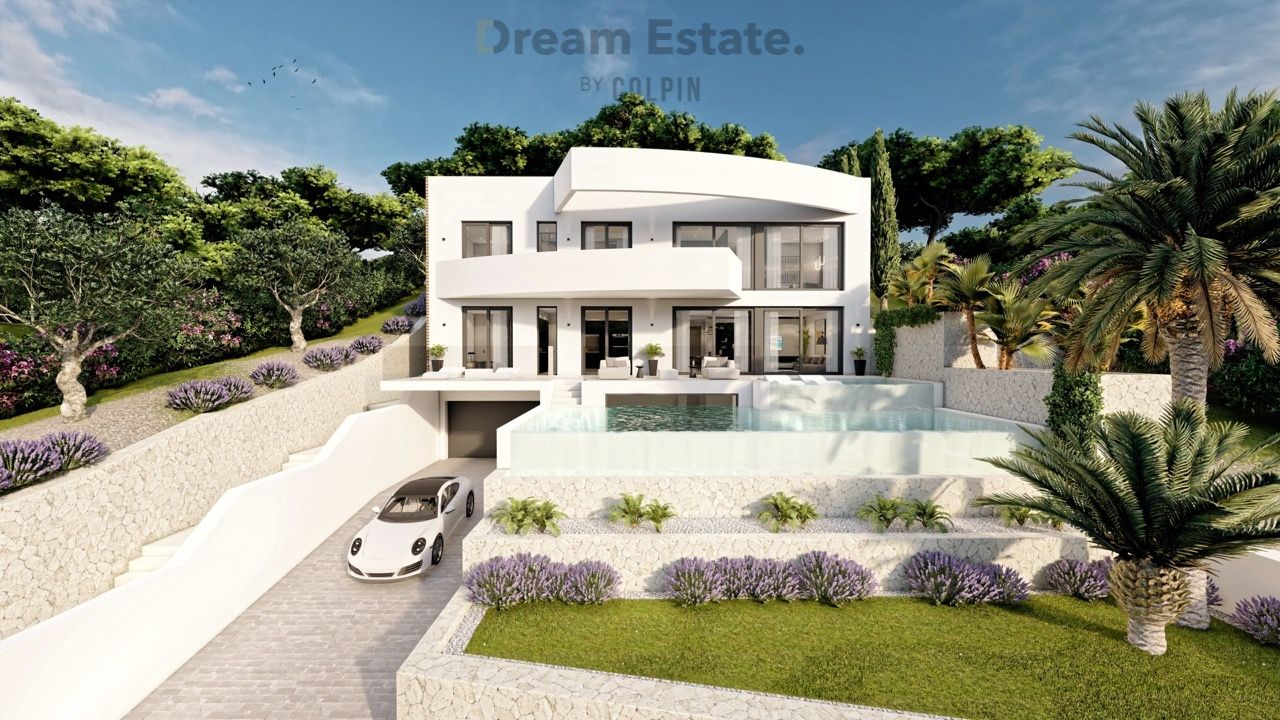 Moderne nieuwbouwvilla in Altea La Vella, aan de golf don cayo foto {{pictureIndex}}