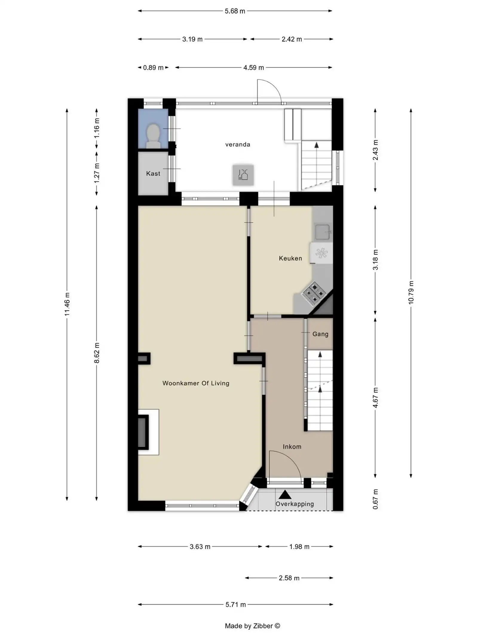 Ruime 2-gevelwoning met tuin en mogelijks 4 slaapkamers foto 3