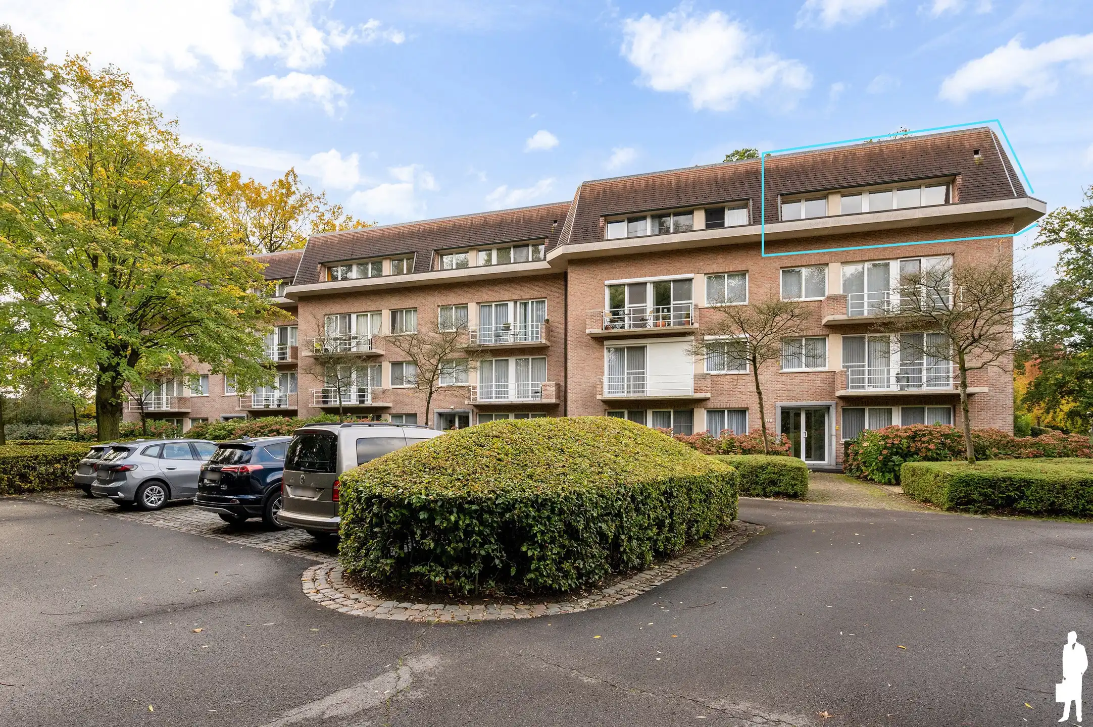 In het groen gelegen appartement van 100m2 met 2 slaapkamers, overdekt terras en parking foto 24