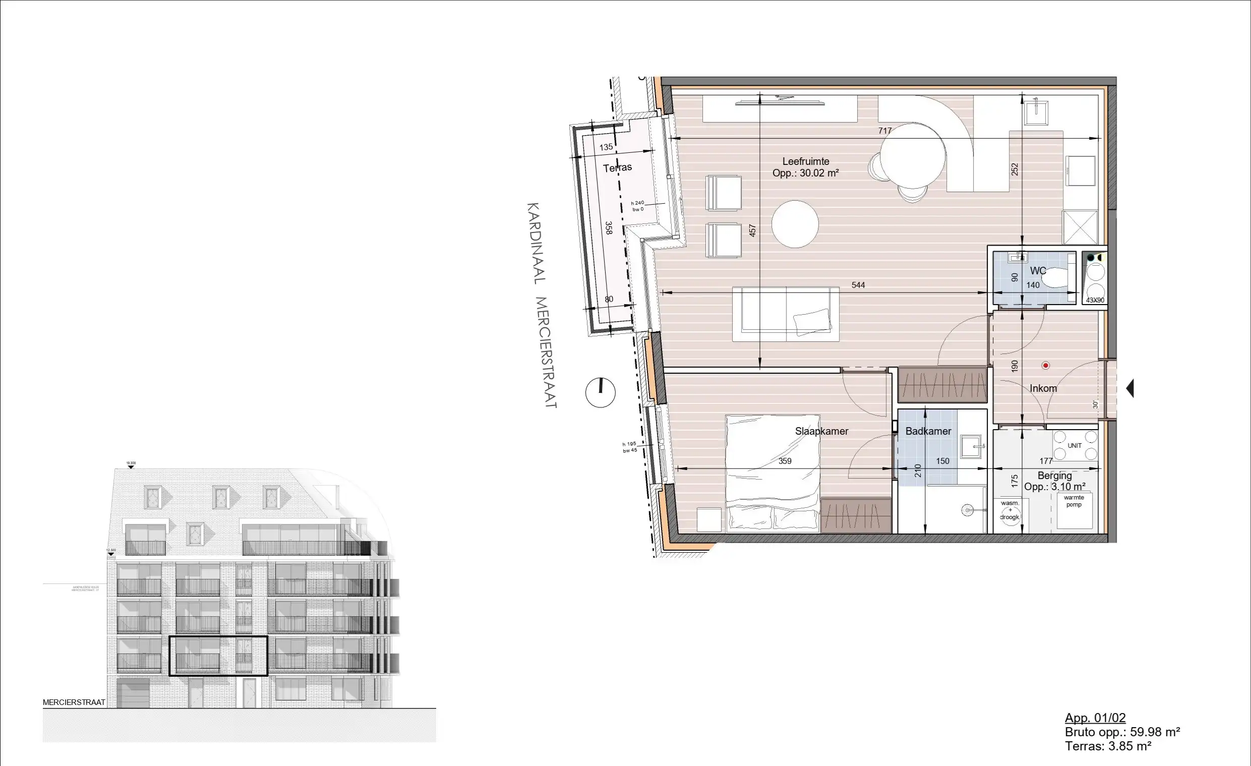 Gezellig 1 slaapkamer appartement gelegen in Res. Antoine  foto 2