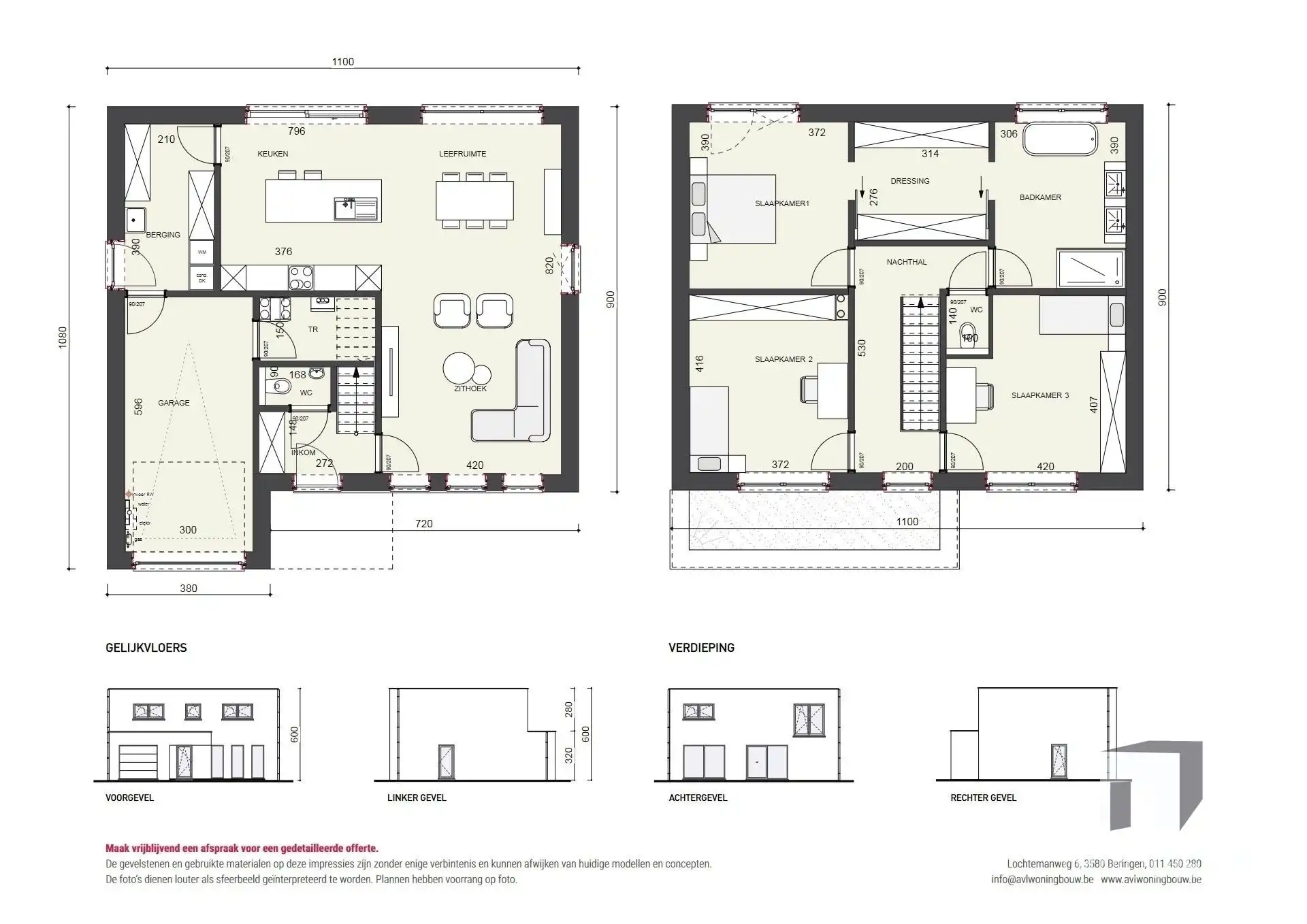 Villa open bebouwing op 10 a 52 ca foto 3