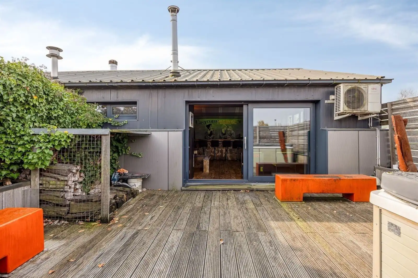Gemend gebouw : woning, loft/kantoor  en loods met bureau te koop foto 30
