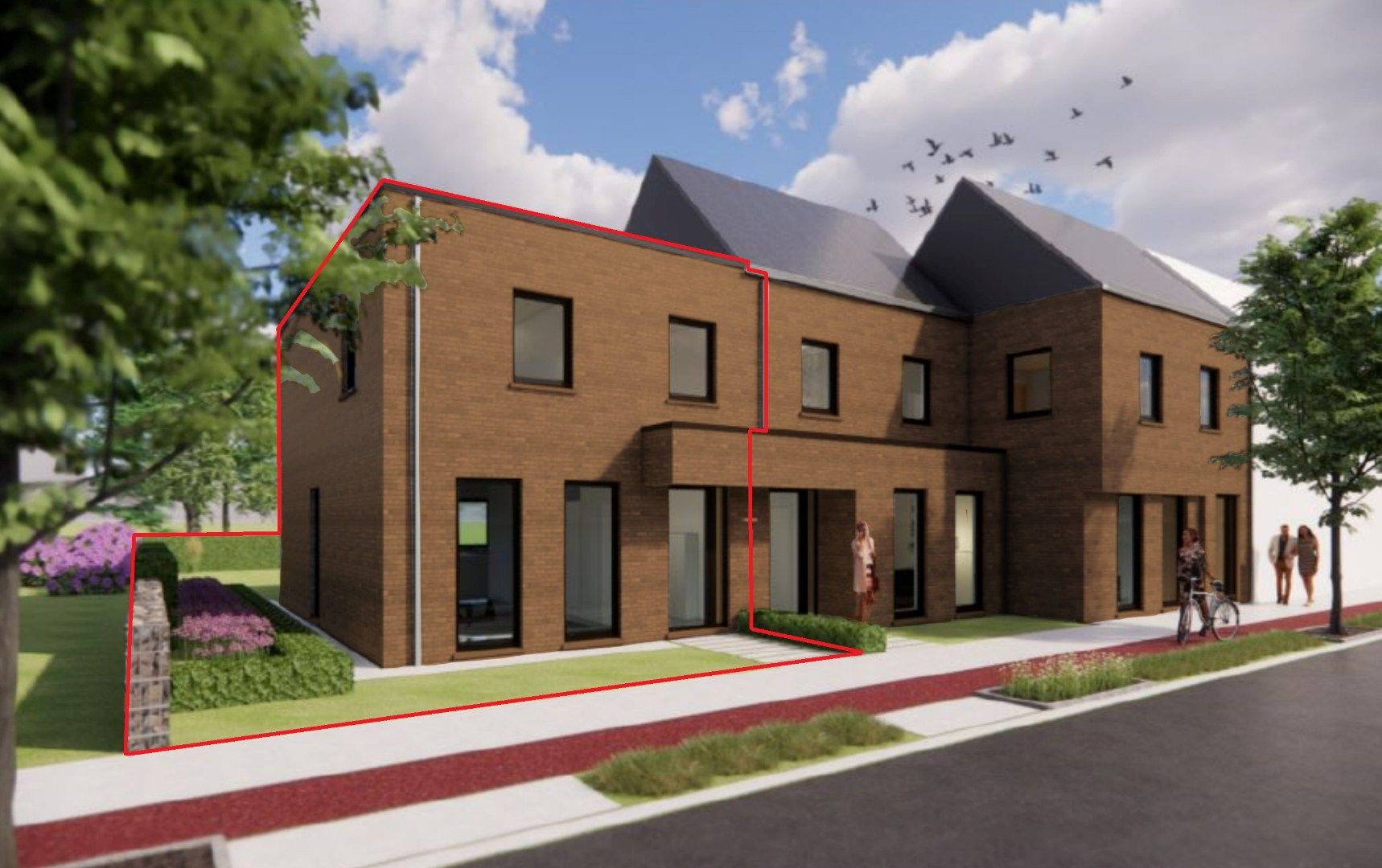 Nieuwbouwwoning te Eine. foto {{pictureIndex}}