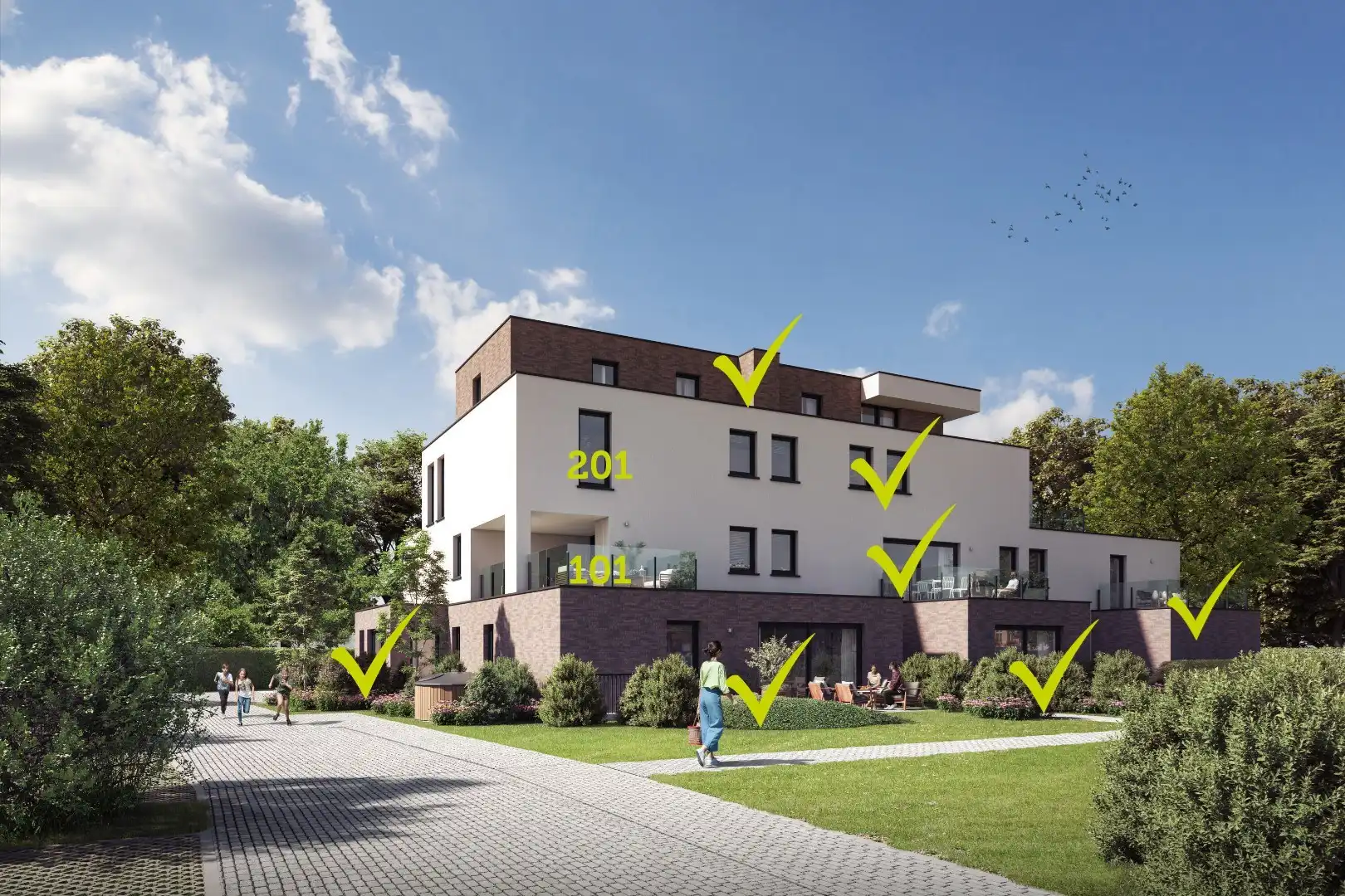 Opendeur 25/09 vanaf 18u! Bezoek het laatste 2-slpk appartement met groot zuidgericht terras  foto 13