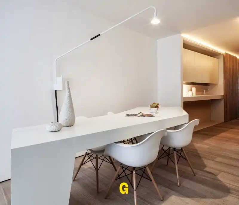Uniek rolstoelvriendelijk en gemeubeld gelijkvloers appartement met terras dankzij hoogstaande architectuur  foto 6