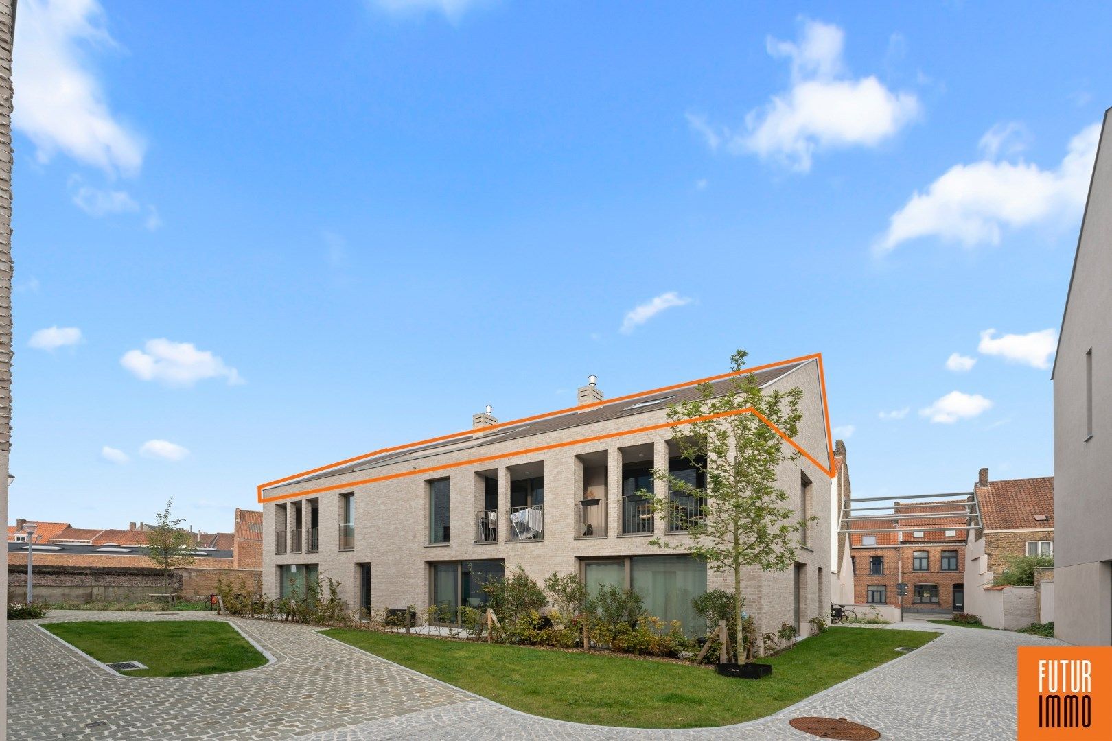 Penthouse te huur Simonne Danneelsstraat 2 -/0201 - 8000 Brugge