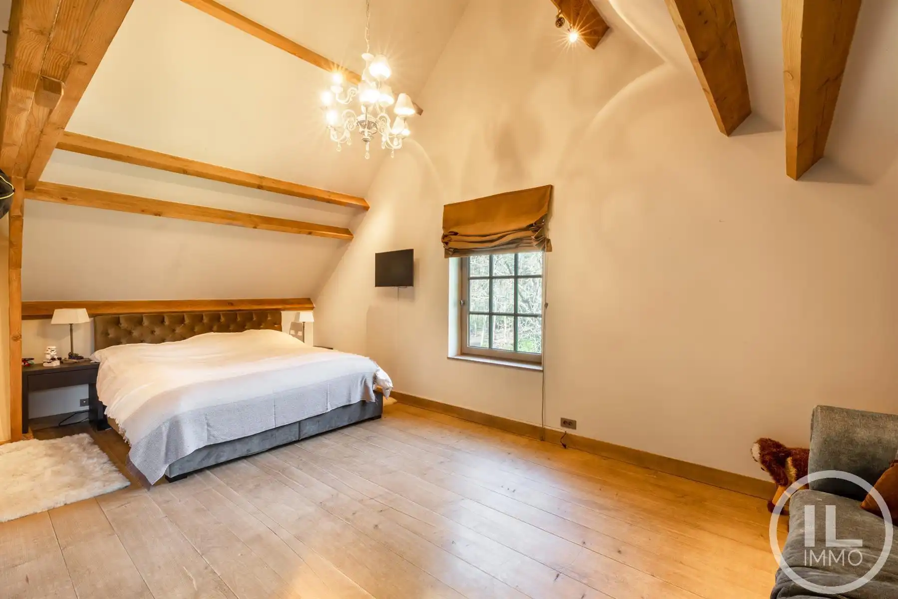 Schitterend domein van 7,7 ha met prachtige villa, zwembad, guesthouse, ruime schuur en uitgebreide paardenfaciliteiten. foto 27