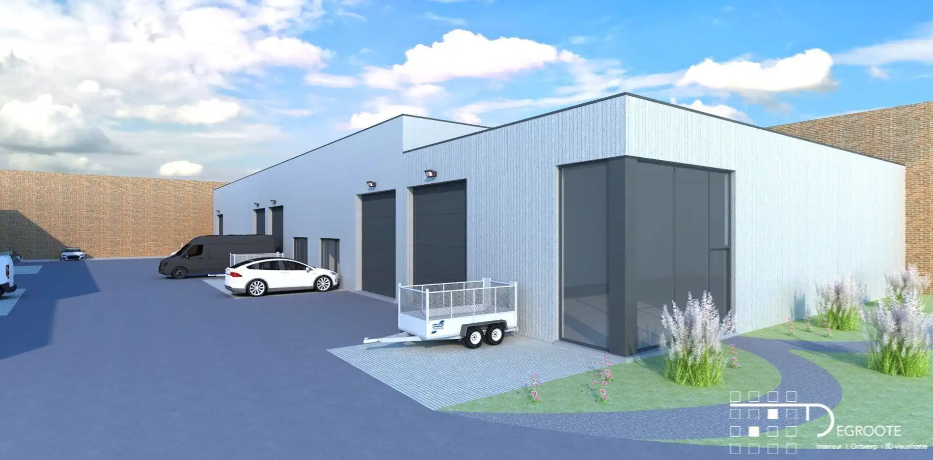 Nieuwbouw KMO-Unit in Waregem/Sint-Eloois-Vijve incl. 2 standplaatsen (Unit 8) foto 5