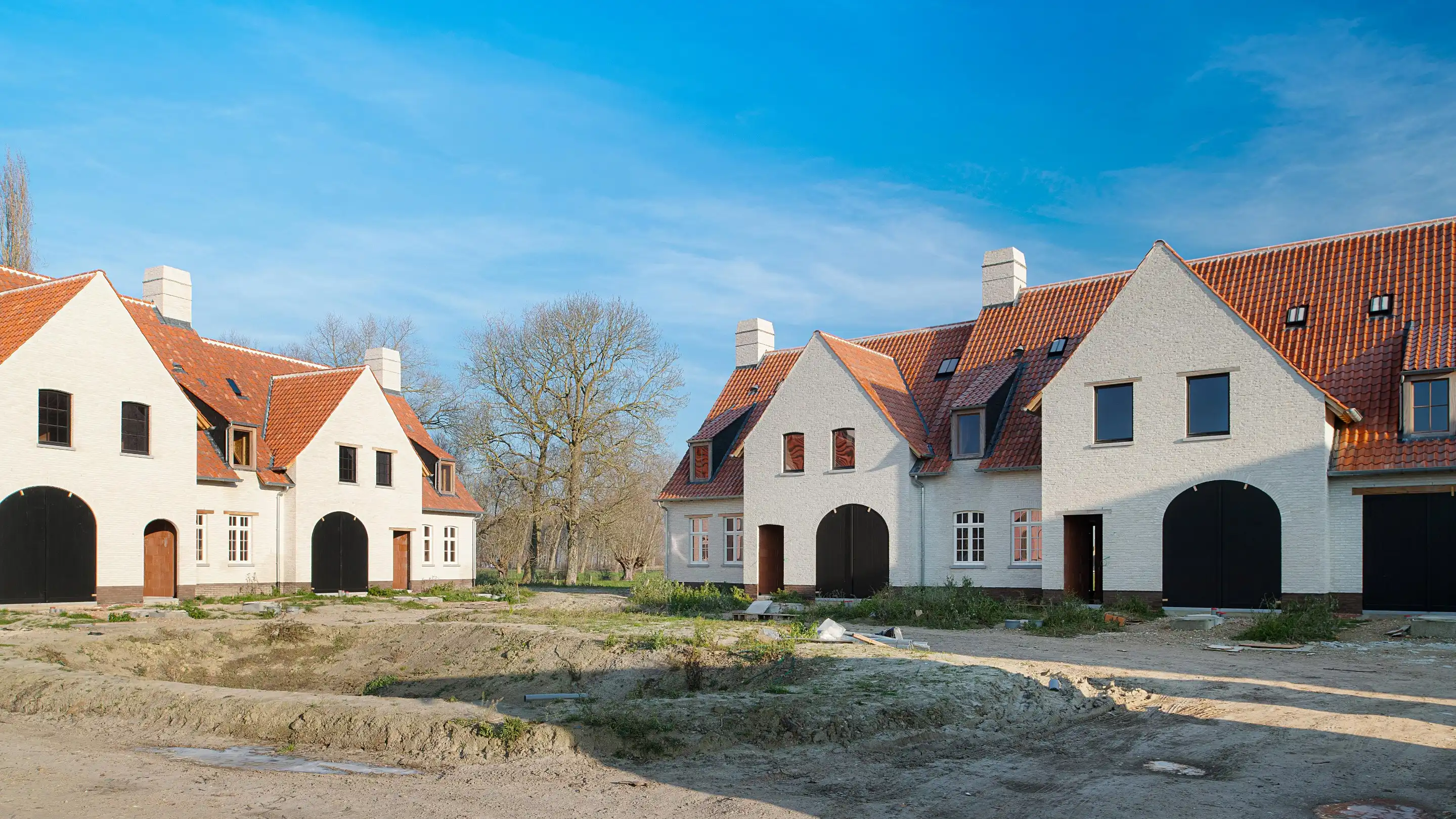 Nieuwbouw casco woning rustig gelegen te Lapscheure. foto 2