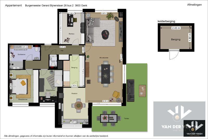 LUXUEUS GVL 3 SLPK-APP MET TUIN EN TWEE STAANPLAATSEN foto 24