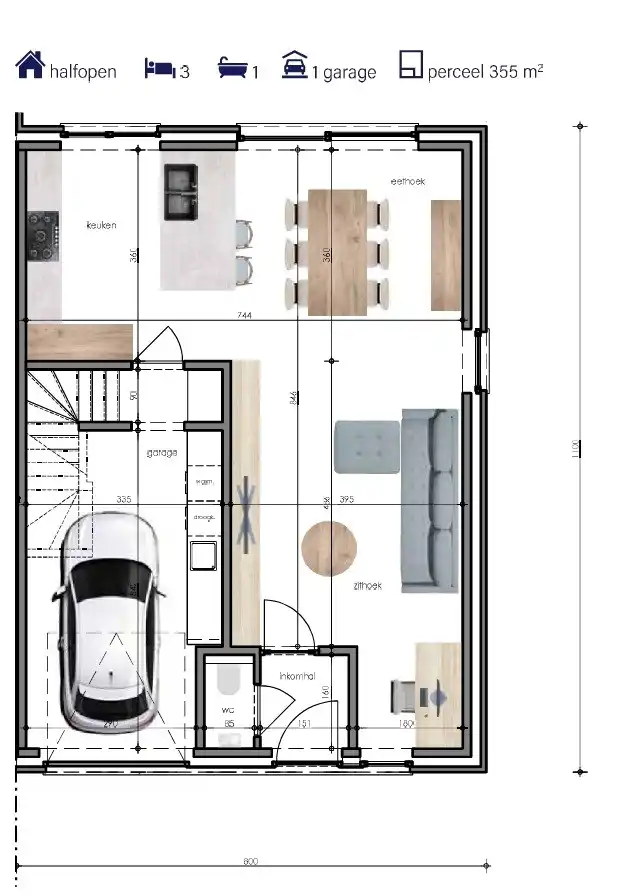 Moderne nieuwbouwwoning met 3 slaapkamers en garage te koop in Langemark-Poelkapelle foto 15