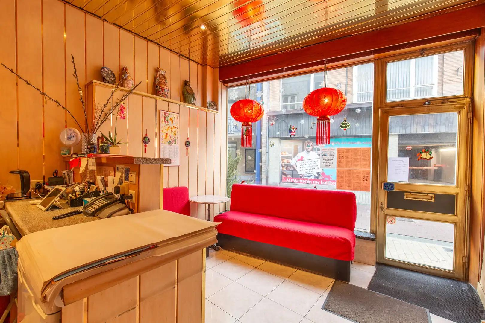 Handelspand in winkelstraat foto 2