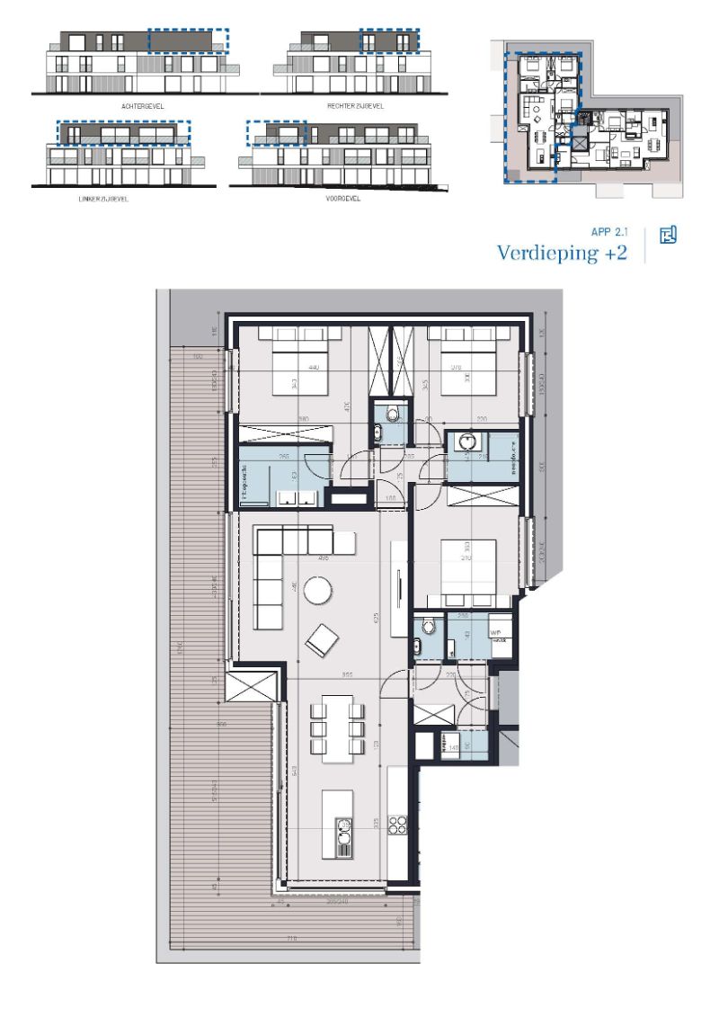 Denderleeuw, Anjelierenlaan - Steenweg - Fase 3 (Anjelierenlaan) - appartementen: Lot 12A/2.1 foto 2