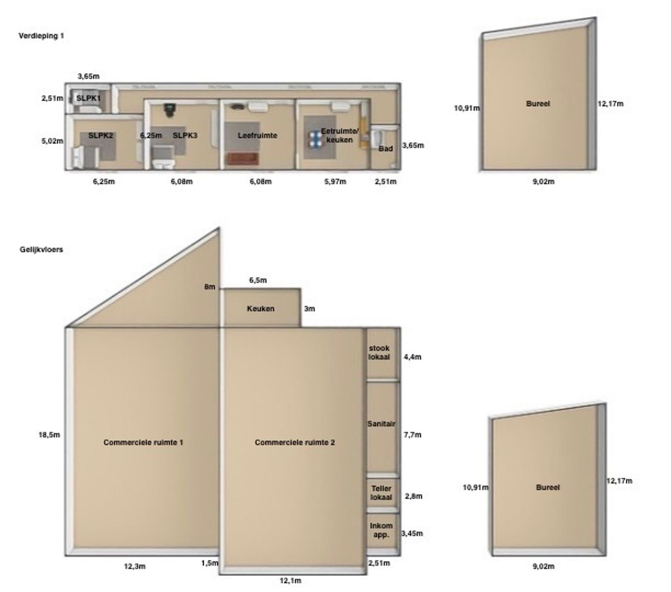 Handelspand (ca 900m²) Met Casco appartement, op Toplocatie! foto 27