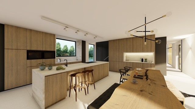 NIEUWBOUW CASCO RIANTE VILLA IN CENTRUM VAN BEVERST OP 35A55CA. foto 18