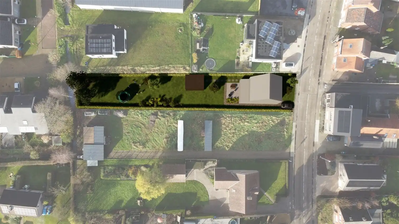 Bouwgrond 1052 m² voor OB ZWgerichte tuinzijde foto 4