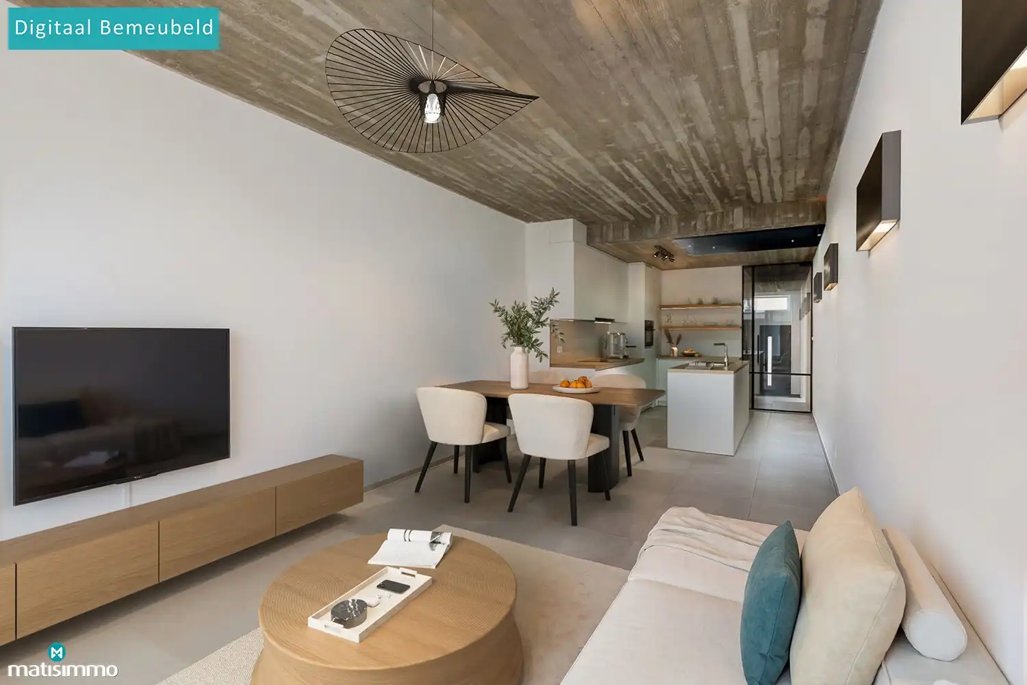 VOLLEDIG VERNIEUWDE TUSSENWONING (EPC A) MET 3 SLAAPKAMERS, BETONKELDER EN TUIN IN STADSCENTRUM BILZEN foto 3