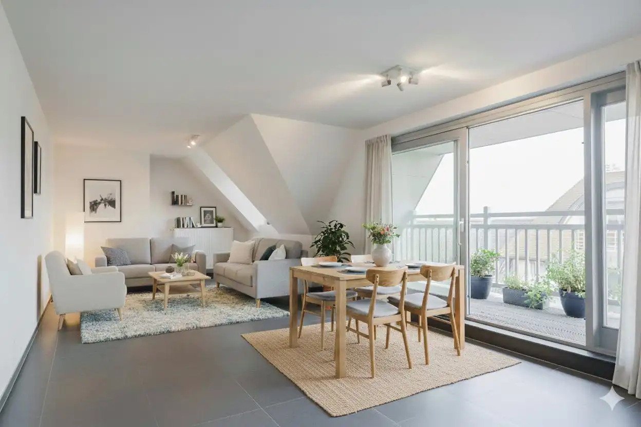 Lichtrijk 2-slaapkamerappartement te koop Harelbeke foto 4