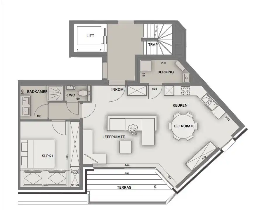 Nieuwbouwappartement met terras en autostandplaats foto 10
