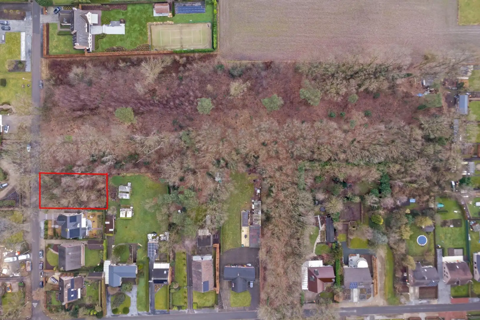 BOUWGROND VOOR OPEN BEBOUWING in de bosrijke villabuurt op de Bosstraat te Lanaken ! foto 5