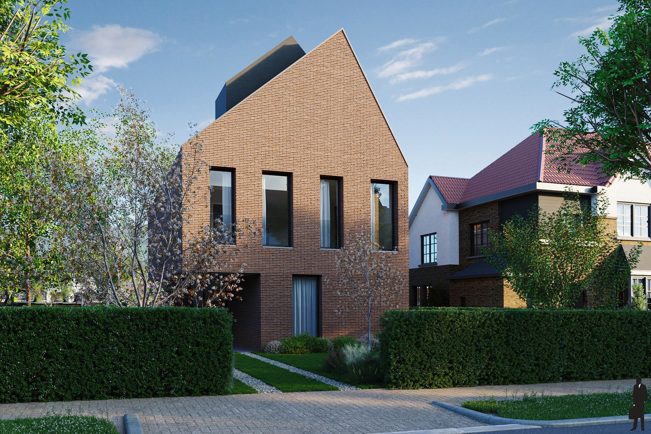 Zeer goed gelegen bouwgrond met reeds vergunde woning foto {{pictureIndex}}