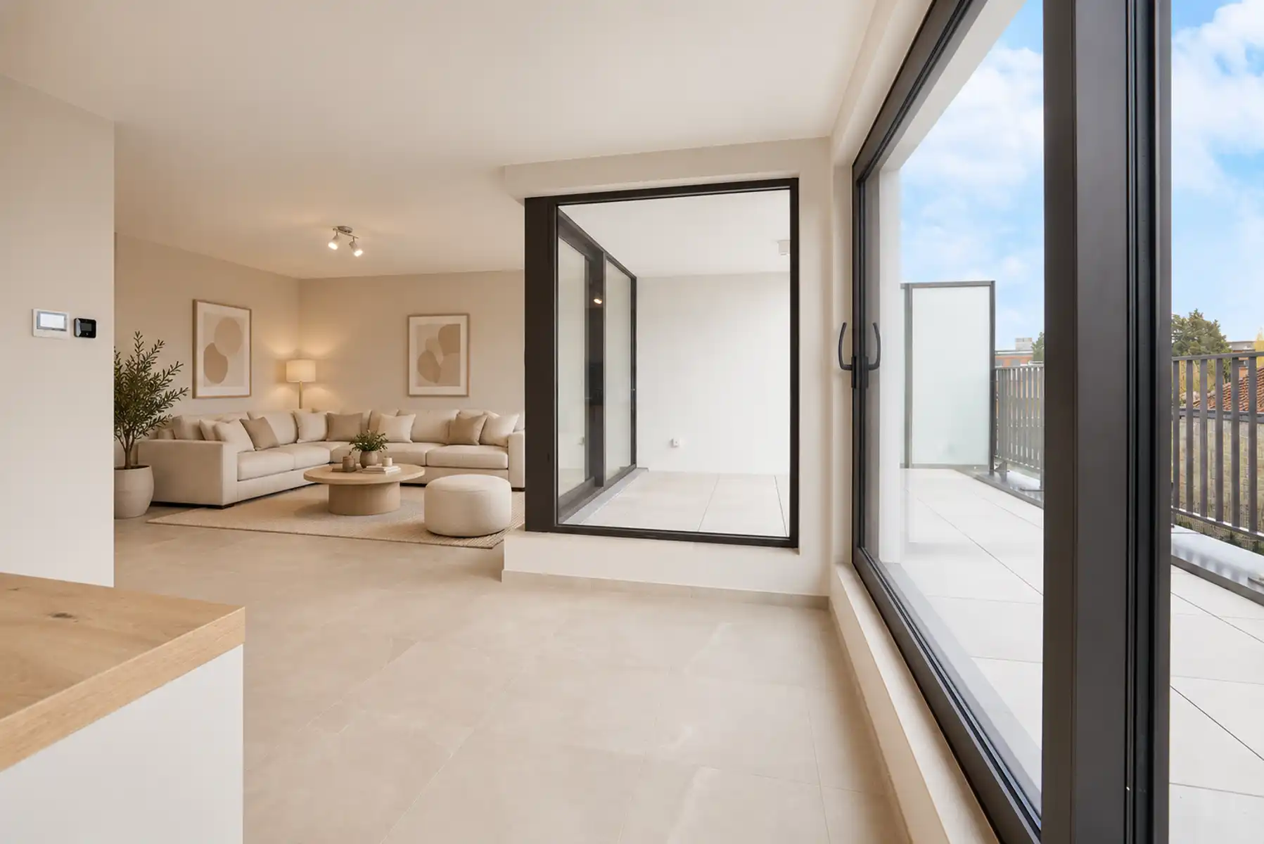 Nieuwbouwappartement met 2 slaapkamers en ruim terras foto 6