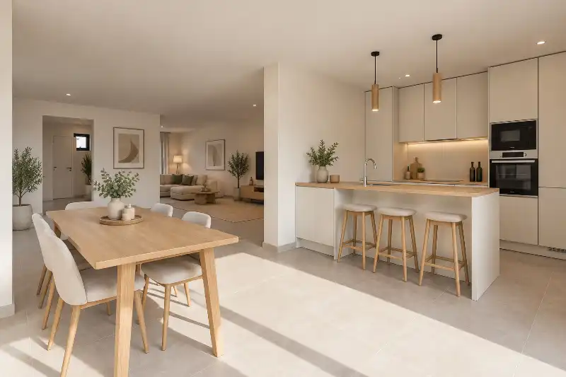 Instapklare, halfopen woning met 5 slaapkamers, bureau, tuin, volledig ingerichte keuken...(energielabel B) foto 7
