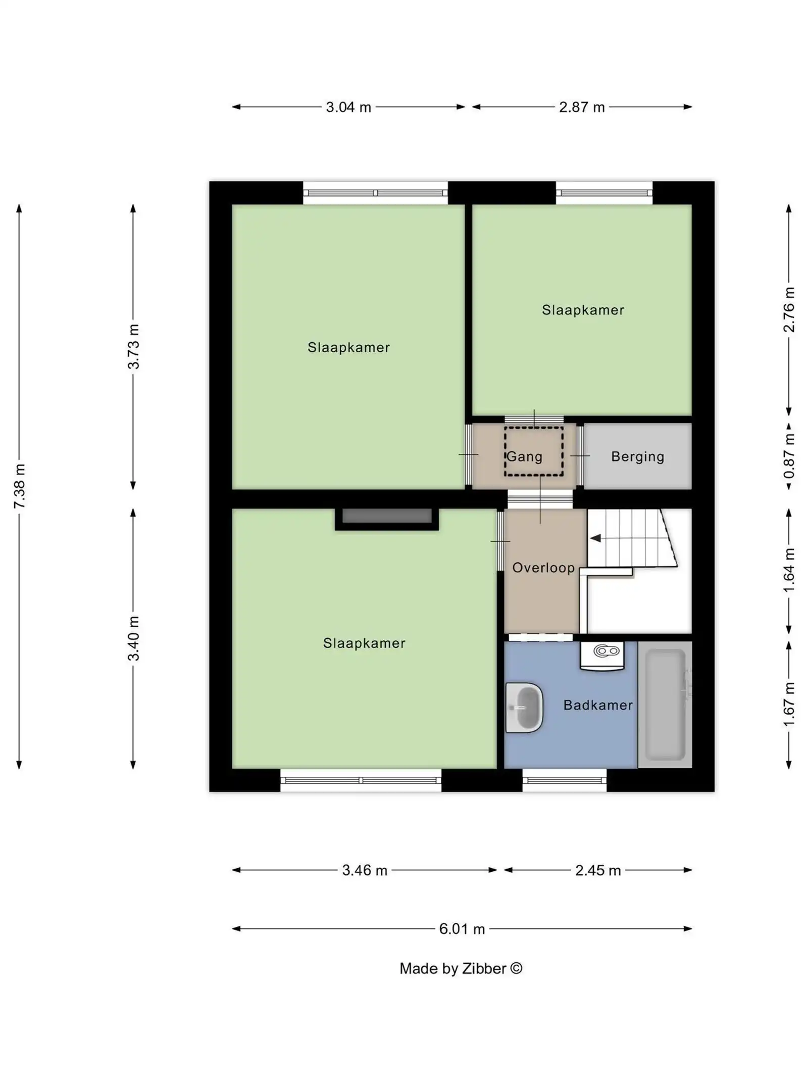Woning met garage (aan de overkant) en 3 slaapkamers foto 16