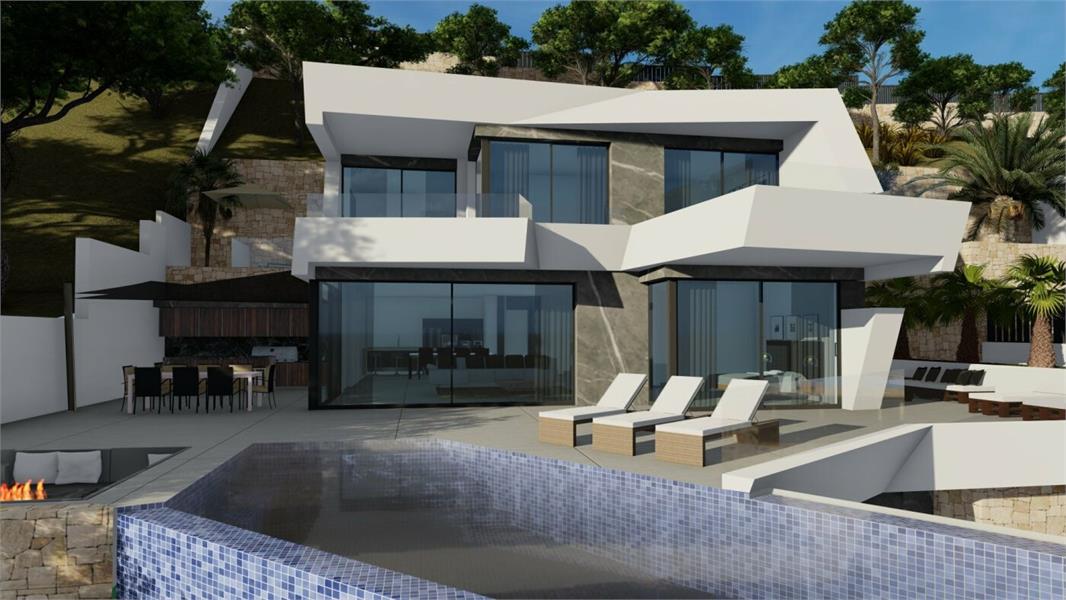 NIEUWBOUW LUXE VILLA MET SPECTACULAIR UITZICHT IN CALPE foto 2