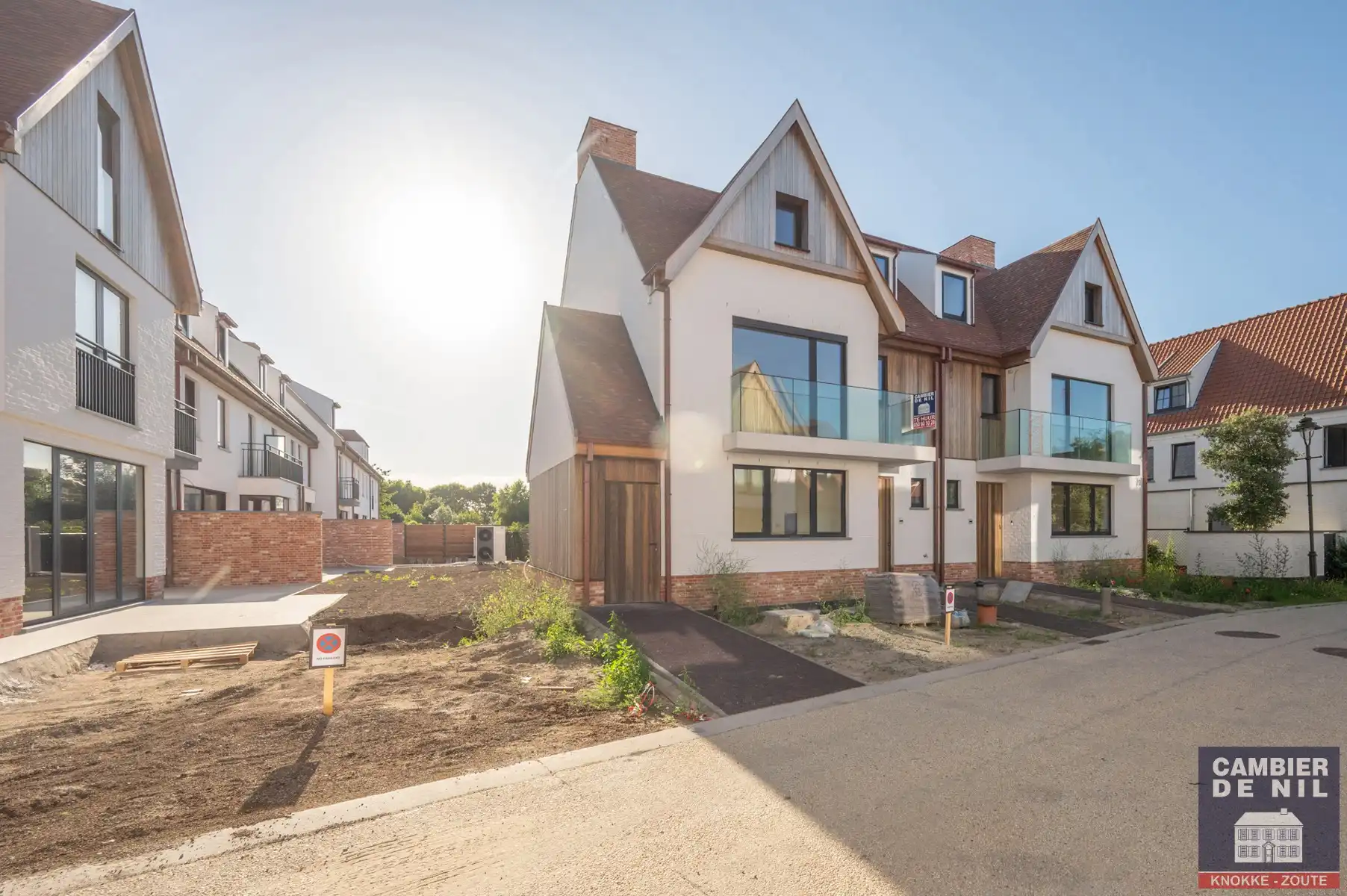 Nieuwbouw - ongemeubelde koppelvilla in rustige,  residentiële wijk te Knokke-Heist  foto 39