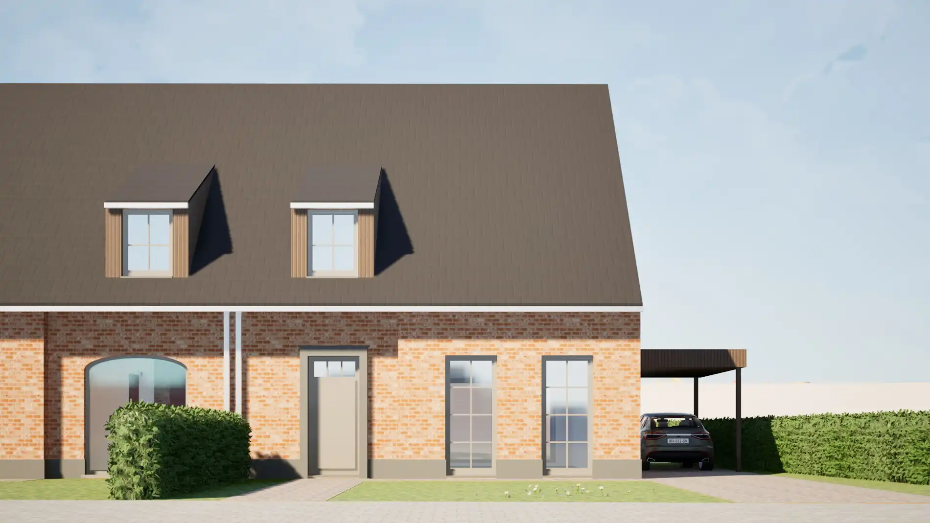 Ruime rustieke nieuwbouwwoningen met landelijk verzicht nabij centrum Eernegem foto 4